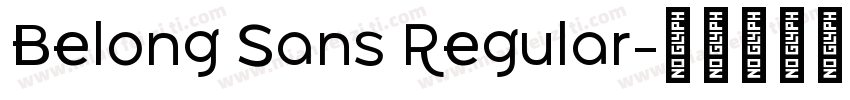 Belong Sans Regular字体转换